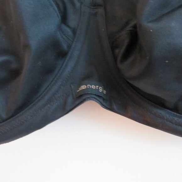 ELOMI Energise Sports Bra in Black Support Athleisure - Size US 42DDD - Picture 3 of 14